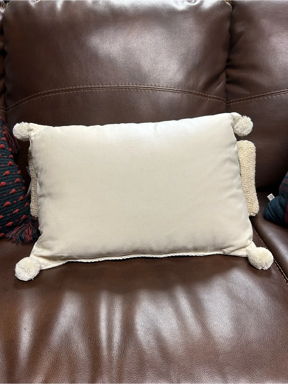 Threshold Neutral Holiday Tree Textured Throw Pillow 18 x 13